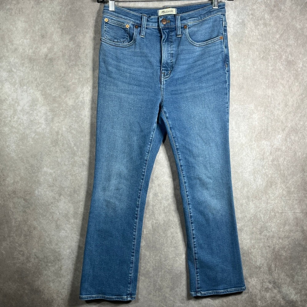 Madewell Cali Demi Bootcut Jeans Womens Size 28 Blue Medium Wash Denim High Rise